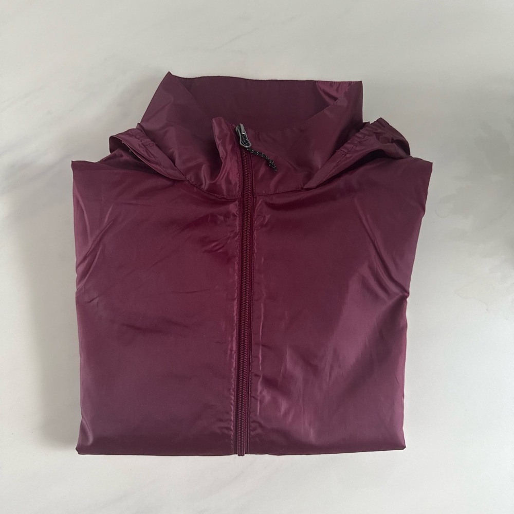 Men’s Hooded Packable Puffer Jacket - Plum